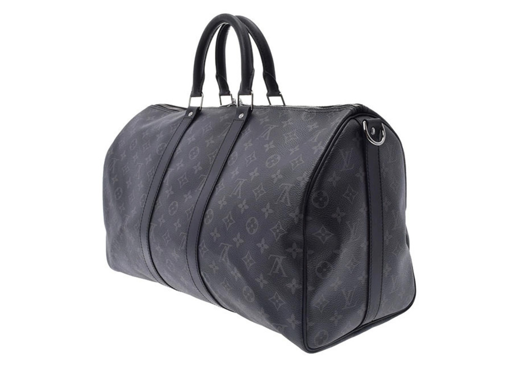 Louis Vuitton Black Eclipse Bag Keepall strap